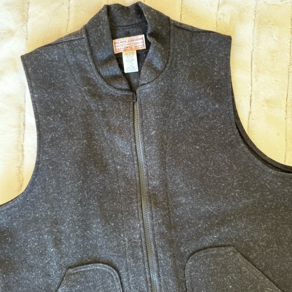Filson Men’s MACKINAW Charcoal Wool Vest Liner NWOT - Picture 4 of 10